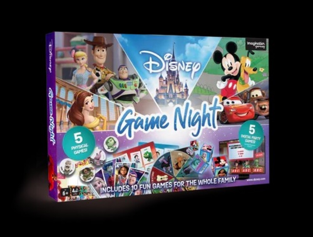 Disney Family Game Night: 10-in-1 Kids & Family Board Game Collection